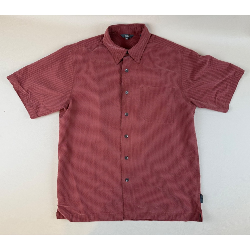 Royal Robbins Outdoor Casual Button Down Modal Blend Micro Check Med